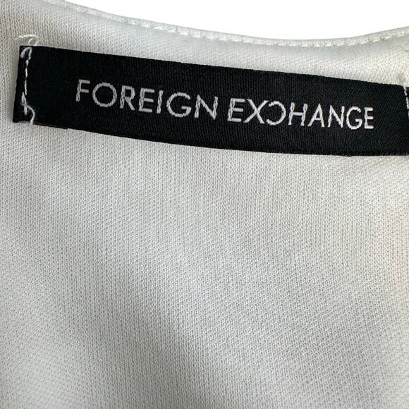 Foreign Exchange Short Dress Black/White Floral WMNS S Cut Outs Tank Stretchy - Picture 6 of 8